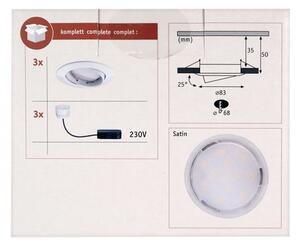 Paulmann 92775 - ΣΕΤ 3xLED/6,8W Φως μπάνιου PREMIUM LINE 230V