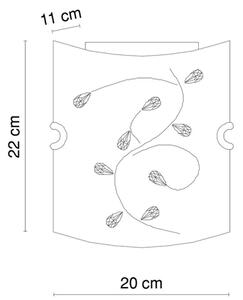 Globo 40404W - Φως τοίχου BURGUNDY 1xE27/60W/230V