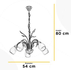 ONLI - Κρεμαστό φωτιστικό οροφής LILIANA 5xE14/6W/230V