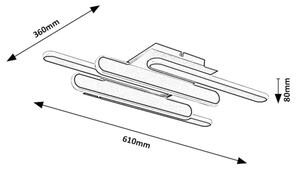 Rabalux 71050 - Φωτιστικό οροφής LED SINDRI LED/36W/230V