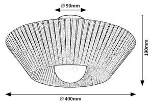 Rabalux 71248 - Φωτιστικό οροφής RAVEN 1xE27/6W/230V