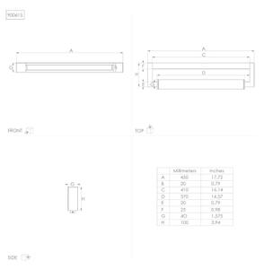 Eglo 900615 - Φωτιστικό καθρέφτη μπάνιου LED GEMILIANA LED/8,9W/230V IP44