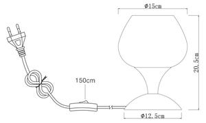 Globo 15548T2 - Eπιτραπέζιο φωτιστικό MAXY 1xE27/40W/230V