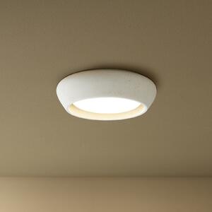 Beacon Lighting Φωτιστικό οροφής Fjord, ανοιχτό γκρι, γύψος, Ø 28 cm, GX53, ρυθμιζόμενος, Γκρι, Σαλόνι / τραπεζαρία, Γύψος / πηλός