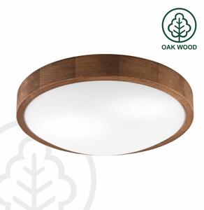 Brilagi - LED Φωτιστικό οροφής CARVALHO SLIM 2xE27/60W/230V δρυς διάμετρος 37 cm