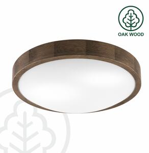 Brilagi - LED Φωτιστικό οροφής CARVALHO SLIM 2xE27/60W/230V δρυς διάμετρος 37 cm