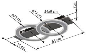 Globo 48034-40 - Φωτιστικό οροφής LED JAYDEN LED/40W/230V