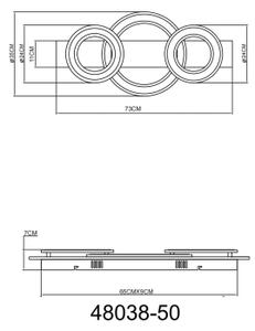 Globo 48038-50 - Φωτιστικό οροφής LED JAYDEN LED/50W/230V