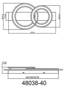 Globo 48038-40 - Φωτιστικό οροφής LED JAYDEN LED/40W/230V