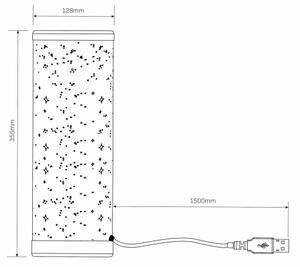 LED RGBW Eπιτραπέζιο φωτιστικό STELLA MINI LED/5W/5V + τηλεχειριστήριο