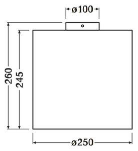 Ledvance - Φωτιστικό οροφής DECOR CARDBOARD 1xE27/15W/230V διάμετρος 25 cm