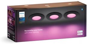 Philips -ΣΕΤ 3x LED RGBW Dimmable φωτιστικό μπάνιου Hue SLIM LED/8,3W/230V