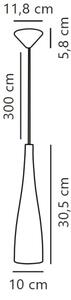 Nordlux - Κρεμαστό φωτιστικό οροφής EMBLA 1xE27/40W/230V λευκό