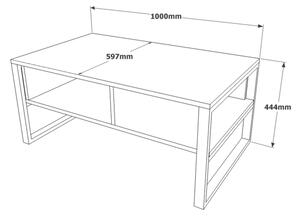 Τραπεζάκι σαλονιού 44,4x100 cm πεύκο atlantic