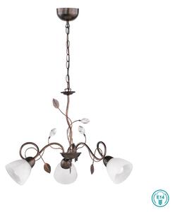 Φωτιστικό Κρεμαστό Trio Lighting Traditio 110700328 Πατίνα Χαλκός