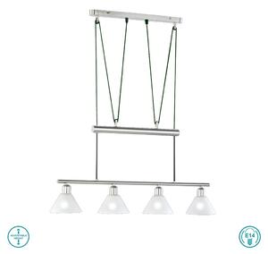 Φωτιστικό Κρεμαστό Ράγα Trio Lighting Stamina 3751041-07 Νίκελ Ματ