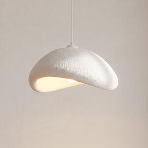 Opviq Κρεμαστό φωτιστικό LUNA, λευκό, 52 x 40 εκ., υαλοβάμβακας, E27, ρυθμιζόμενος, Λευκό, Σαλόνι / τραπεζαρία, Πλαστικό, σύγχρονο