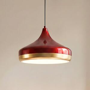 Opviq Κρεμαστό φωτιστικό Yıldo, μπορντό, Ø 36 εκ., μέταλλο, E27, ρυθμιζόμενος, Κόκκινο, Σαλόνι / τραπεζαρία, Μέταλλο, σύγχρονο