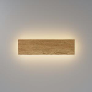 Maytoni Φωτιστικό τοίχου LED BASIC TEXTURE, ξύλο, πλάτος 30 cm, CCT, Ξύλου, Σαλόνι / τραπεζαρία, Ξύλο, σύγχρονο