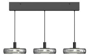 Maytoni Κρεμαστό φωτιστικό LED FLOAT, γκρι/μαύρο, 3 λάμπες, 68 εκ., γυαλί/μέταλλο, ρυθμιζόμενος, Γκρι, Σαλόνι / τραπεζαρία, Γυαλί, σύγχρονο