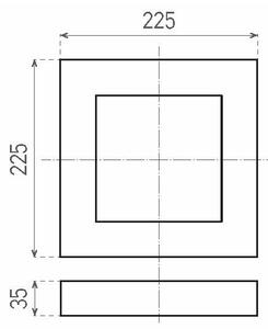 Φως οροφής LED LED/18W/230V 3800K 22,5 cm