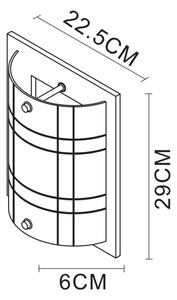 Globo 48089W - Φως τοίχου 1xE27/60W