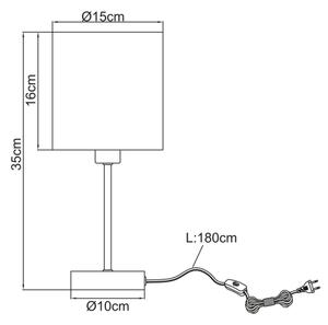 Globo 15431T - Επιτραπέζια λάμπα BEMMO 1xE14/25W/230V