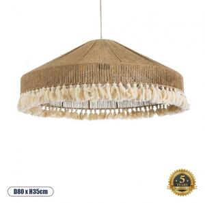 Boho Κρεμαστό Φωτιστικό Οροφής Τρίφωτο 02099 GloboStar 02099 Μπεζ