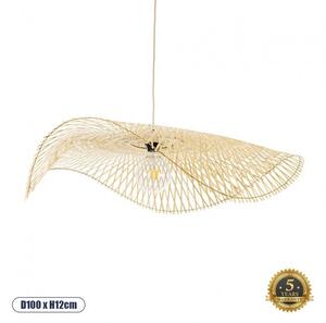 Boho Κρεμαστό Φωτιστικό Οροφής Μονόφωτο 01842 GloboStar 01842 Μπεζ