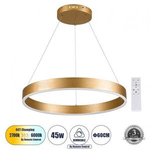 Κρεμαστό Φωτιστικό Οροφής LED 45W 5269lm VENOM 61178 Χρυσό Globostar 61178 Χρυσό