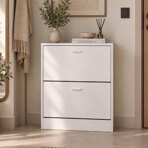 Παπουτσοθήκη Με 2 Ράφια/12 Θέσεων (63x24x80) Spitishop Slimline White