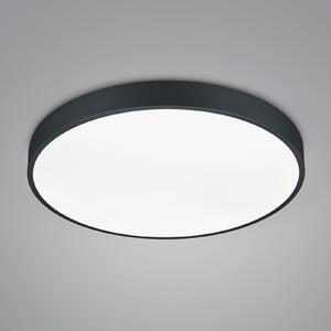 Trio Lighting Φωτιστικό οροφής LED Waco, CCT, Ø 49,5 cm, μαύρο ματ, ρυθμιζόμενος, Μαύρο, Σαλόνι / τραπεζαρία, Μέταλλο