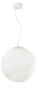 Ideallux Ideal Lux Mapa γυάλινο κρεμαστό φωτιστικό Ø 40 cm, ρυθμιζόμενος, Λευκό, Σαλόνι / τραπεζαρία, Γυαλί, σύγχρονο, Σφαίρα