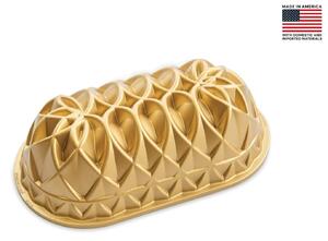Φόρμα για κέικ Jubilee Nordic Ware Premier Gold σε μακρόστενο σχήμα, με διαστάσεις 26x15x8cm