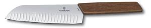Μαχαίρι Santoku Victorinox Swiss Modern με ξύλινη λαβή και μήκος λεπίδας 17cm - Σε ειδική συσκευασία δώρου