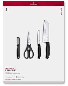 Σετ Μαχαίρια και εργαλεία κουζίνας Victorinox Swiss Classic - Black - 4 τεμάχια - Σε συσκευασία δώρου