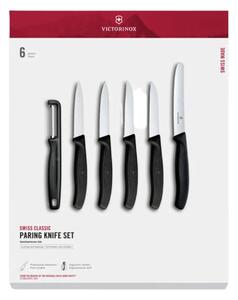 Σετ Μαχαίρια κουζίνας και αποφλοιωτής Victorinox Swiss Classic - Black - 6 τεμάχια - Σε συσκευασία δώρου