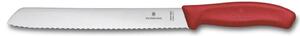 Μαχαίρι ψωμιού Victorinox Swiss Classic με κόκκινη λαβή και μήκος λεπίδας 21cm