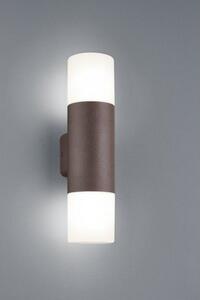 Απλίκα Φωτιστικό Τοίχου 2xΕ27 IP44 Up Down 33cm Hoosic Trio Lighting 222260224 Σκουριασμένο