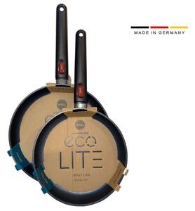 Σετ αντικολλητικά Τηγάνια Woll Eco Lite QXR από ανακυκλώμενο αλουμίνιο με διαμέτρους 24cm και 28cm - 2 τεμάχια