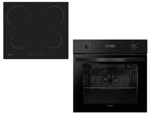 Σετ εντοιχιζόμενος φούρνος Candy FIDCP N615 L με χωρητικότητα 70L, ενεργειακή κλάση Α+ και Κεραμική εστία Candy CH64CCB/4U2 με 4 ζώνες μαγειρέματος