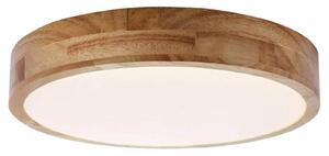 Φωτιστικό Οροφής Απλίκα Slimline Brilliant, με λαμπτήρα LED, τηλεχειριστήριο και διαστάσεις 49x49x8.5cm - Καφέ