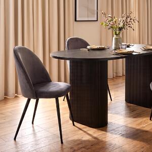 Καρέκλα Τραπεζαρίας (52x54x84) A-S Slano Velvet Grey 184908D