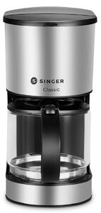 Καφετιέρα Φίλτρου Singer Classic CM 1020IN με ισχύ 1000W και χωρητικότητα έως 12 φλιτζάνια - Inox