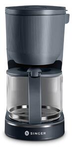 Καφετιέρα Φίλτρου Singer Tiffanys CM 1010AN με ισχύ 1000W και χωρητικότητα έως 12 φλιτζάνια - Blue Grey