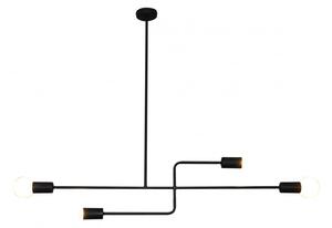 Κρεμαστό Φωτιστικό Οροφής 4xE27 G95 G45 LED Rodney Homelighting 77-3810 Μαύρο