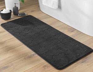 Πατάκι Μπάνιου Ricochet Douceur d'intérieur με memory foam και διαστάσεις 50x120cm - Black