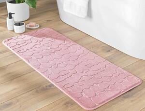 Πατάκι Μπάνιου Ricochet Douceur d'intérieur με memory foam και διαστάσεις 50x120cm - Powered Pink