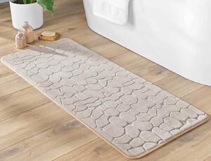 Πατάκι Μπάνιου Ricochet Douceur d'intérieur με memory foam και διαστάσεις 50x120cm - Taupe