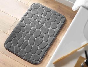 Πατάκι Μπάνιου Ricochet Douceur d'intérieur με memory foam και διαστάσεις 50x80cm - Charcoal Grey